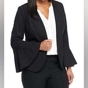 Bell sleeve black blazer size 2